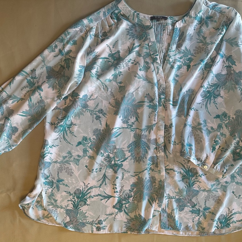 NYDJ Mid-Lenthg Button Blouses, 2X